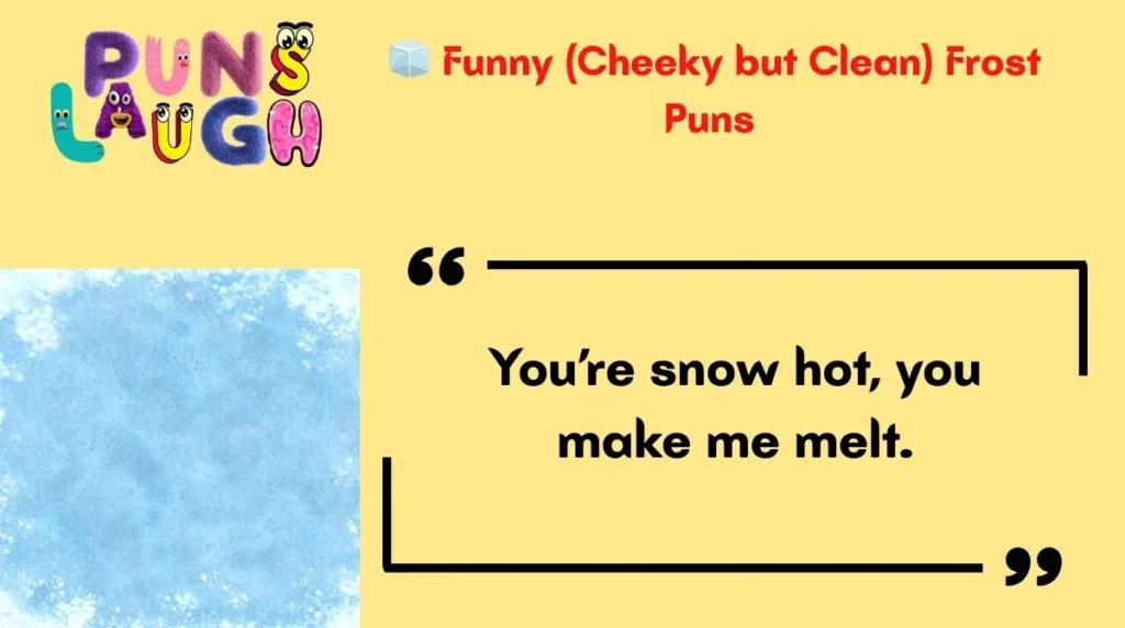  Funny (Cheeky but Clean) Frost Puns 