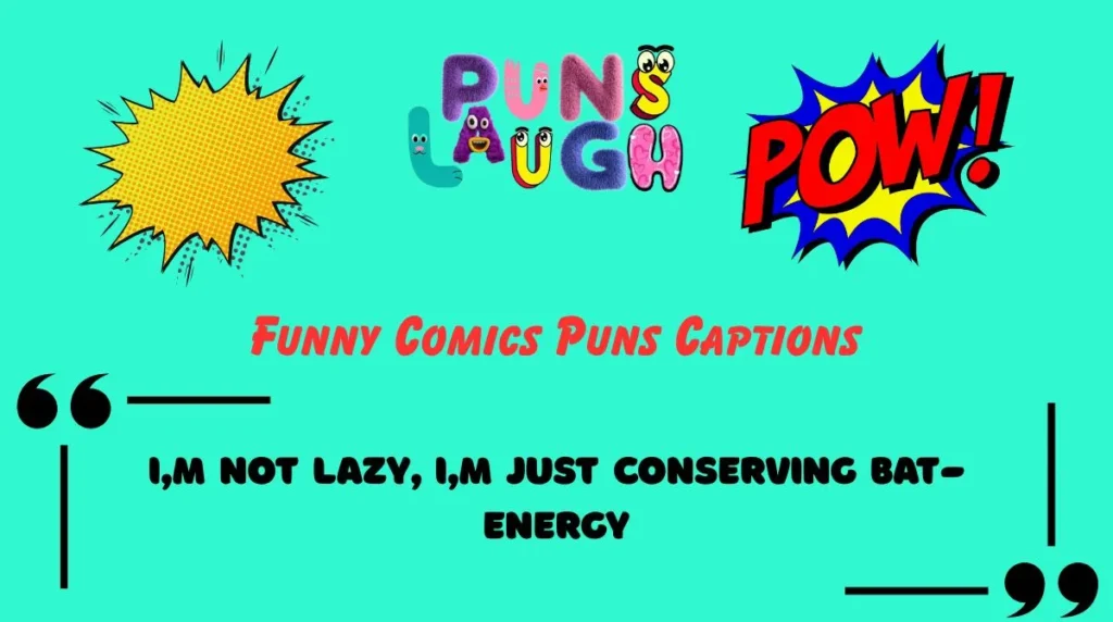 Funny Comics Puns Captions
