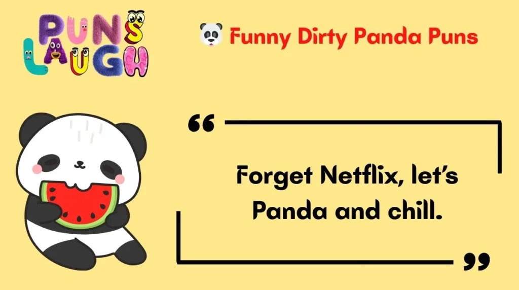 Funny Dirty Panda Puns