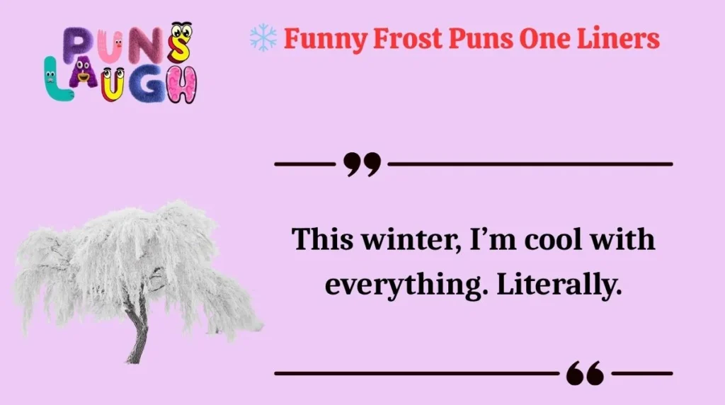  Funny Frost Puns One Liners