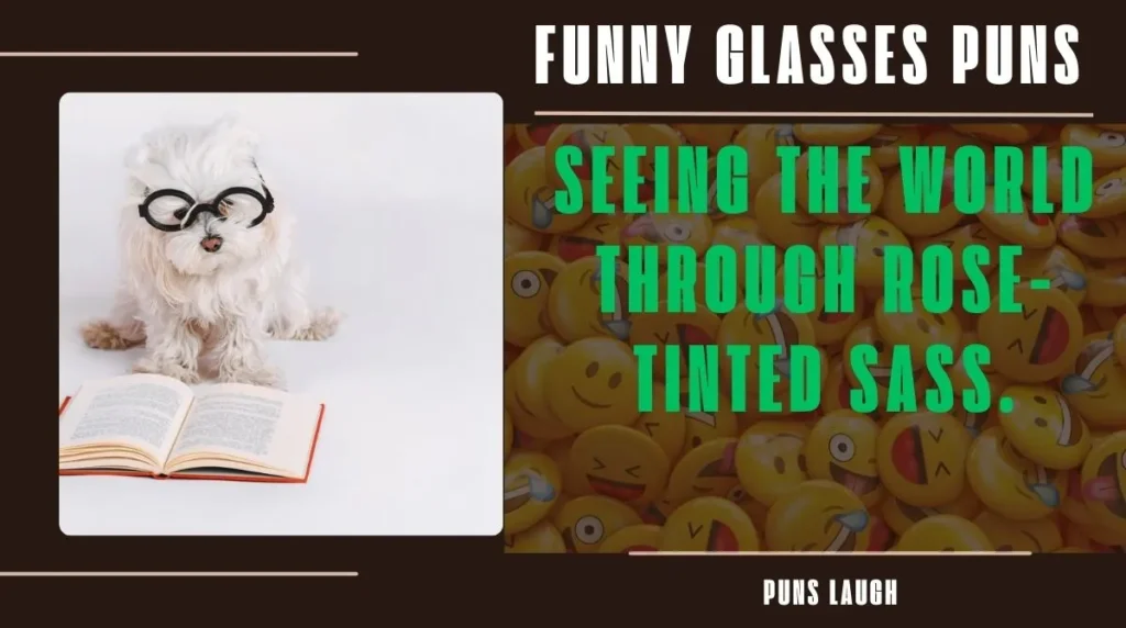 Funny Glass Puns Captions