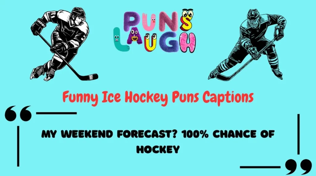 Funny Ice Hockey Puns Captions