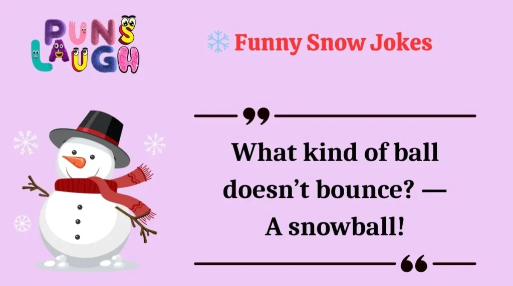  Funny Snow Jokes 
