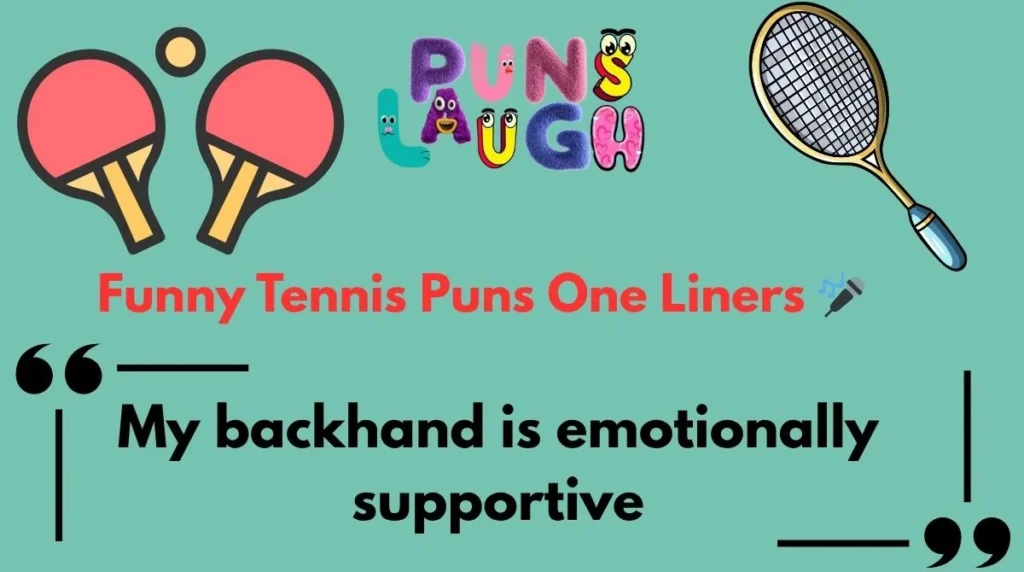 Funny Tennis Puns One Liners