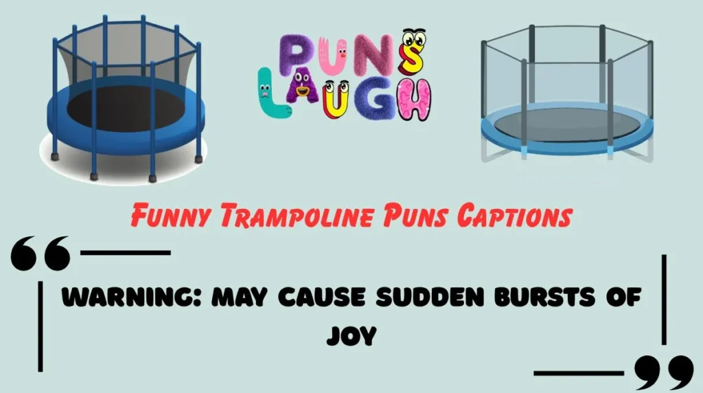 Funny Trampoline Puns Captions