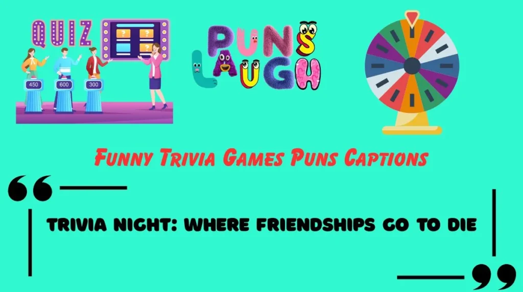 Funny Trivia Games Puns Captions