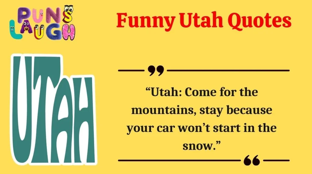 Funny Utah Quotes