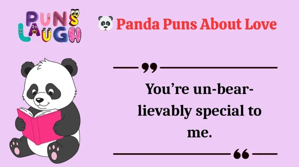 Panda Puns About Love