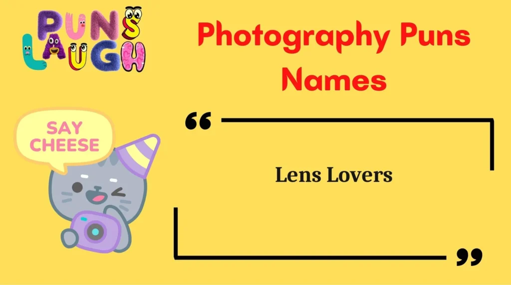 Photography Puns Names
