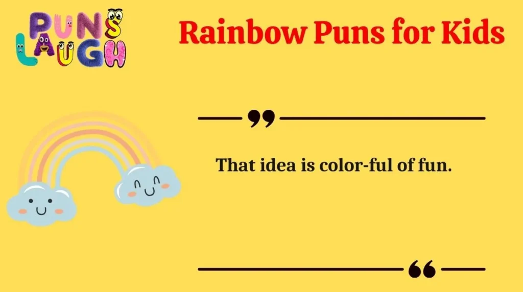 Rainbow Puns for Kids
