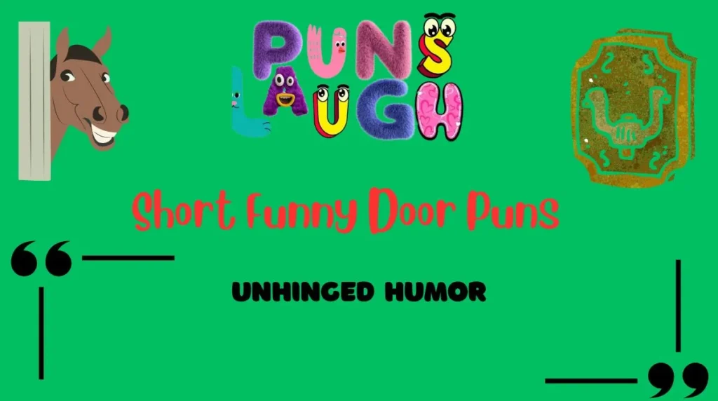 Short Funny Door Puns