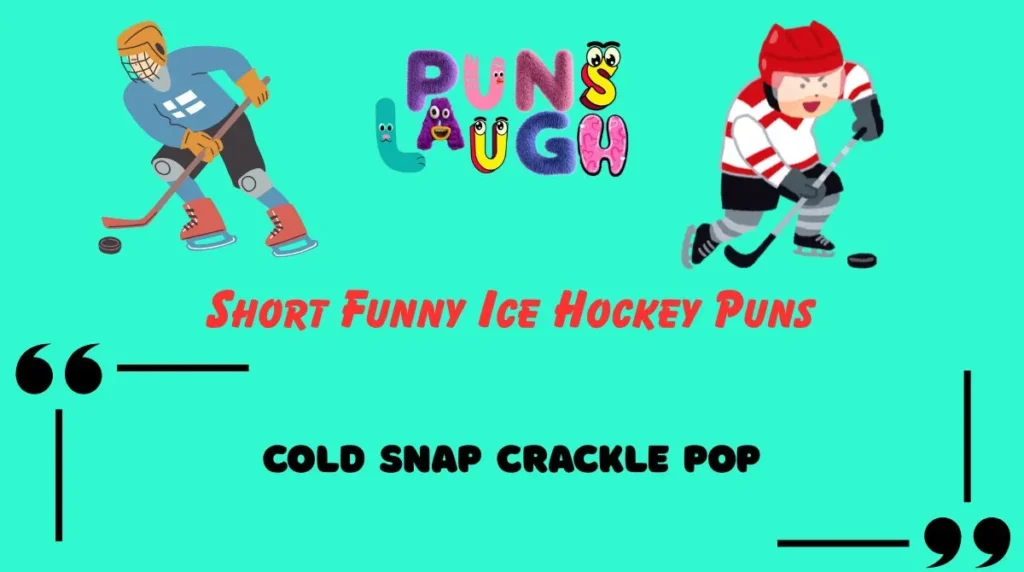 Short Funny Ice Hockey Puns