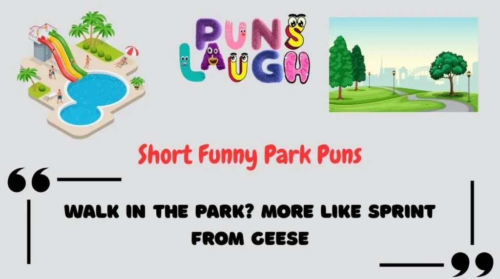 Short Funny Park Puns