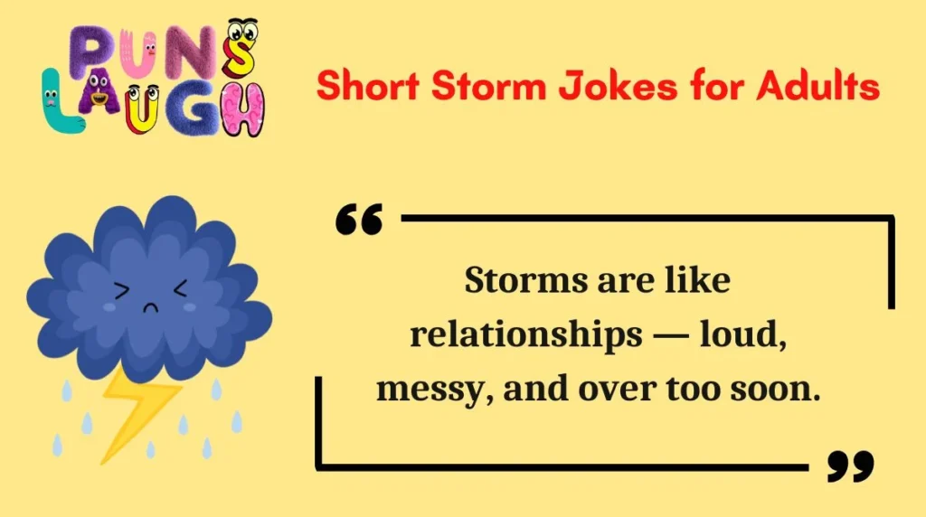Short Storm Jokes for Adults