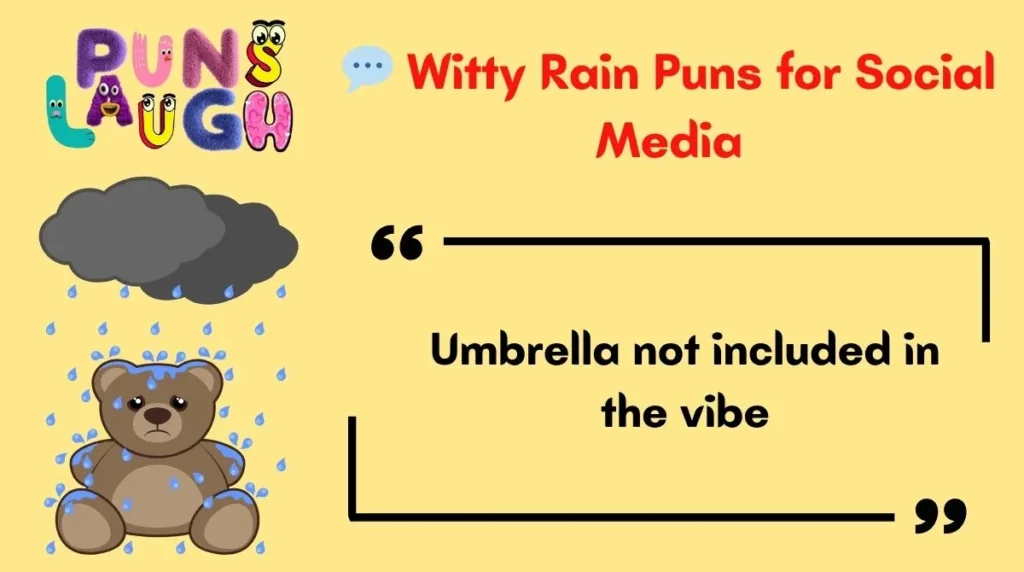  Witty Rain Puns for Social Media