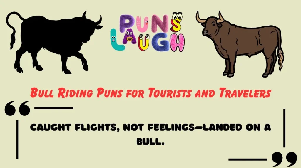 Bull Riding Puns for Tourists and Travelers
