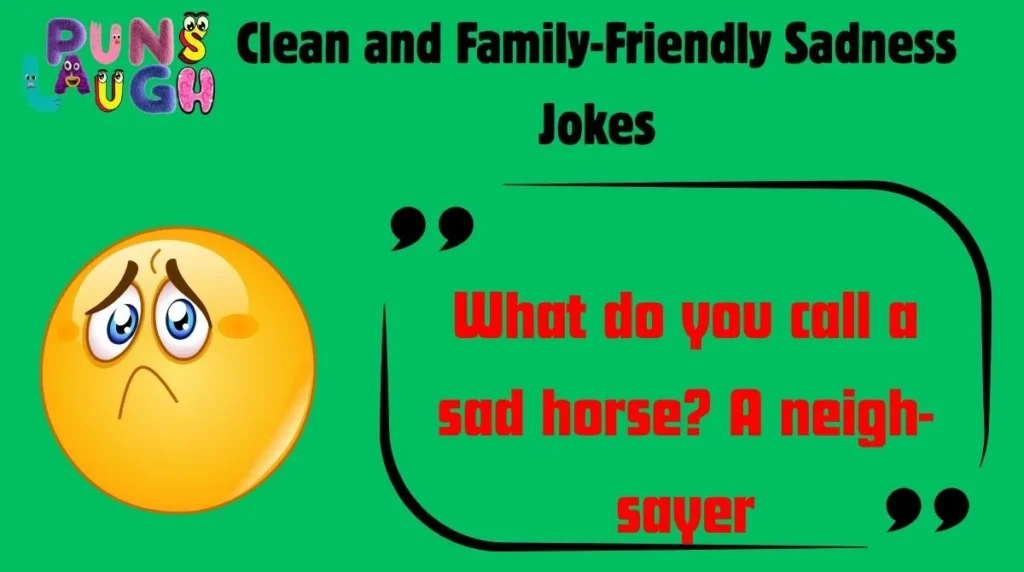 Clean and Family-Friendly Sadness Jokes