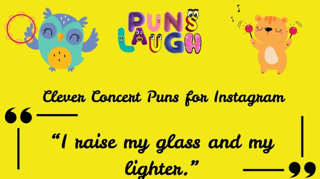 📸





 Clever Concert Puns 
for Instagram