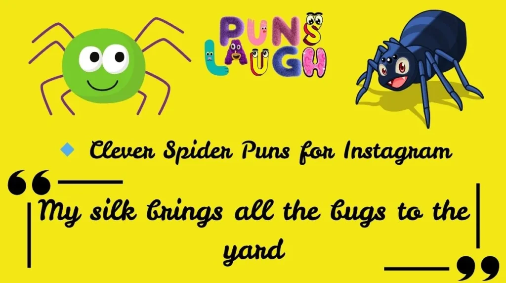 Clever Spider Puns for Instagram