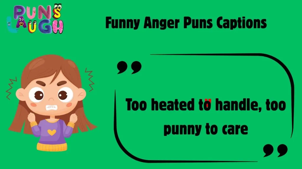 Funny Anger Puns Captions