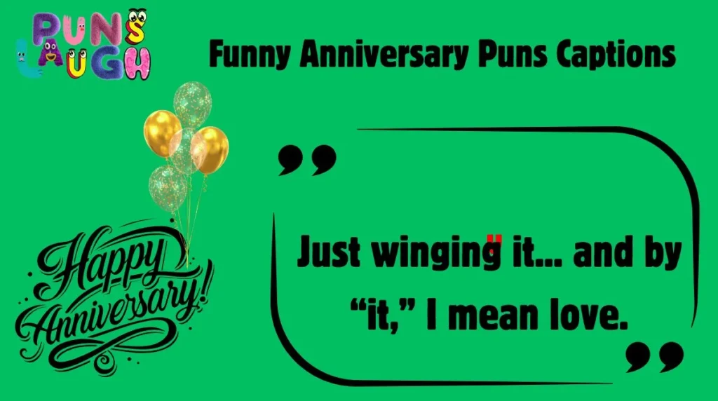 Funny Anniversary Puns Captions