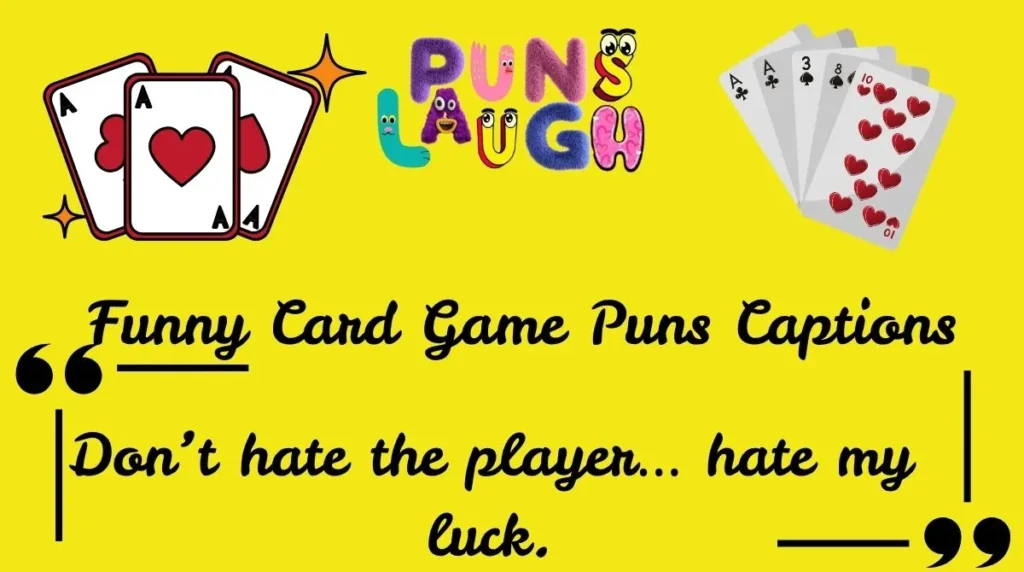 Funny Card Game Puns Captions