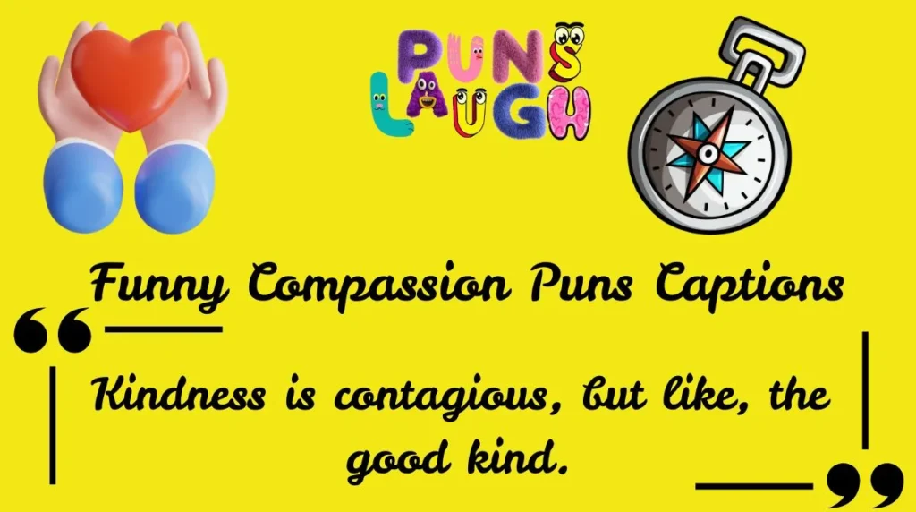 Funny Compassion Puns Captions