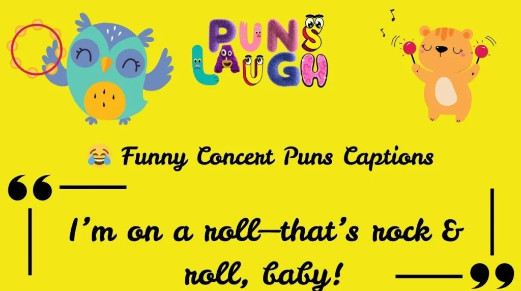  Funny Concert Puns Captions