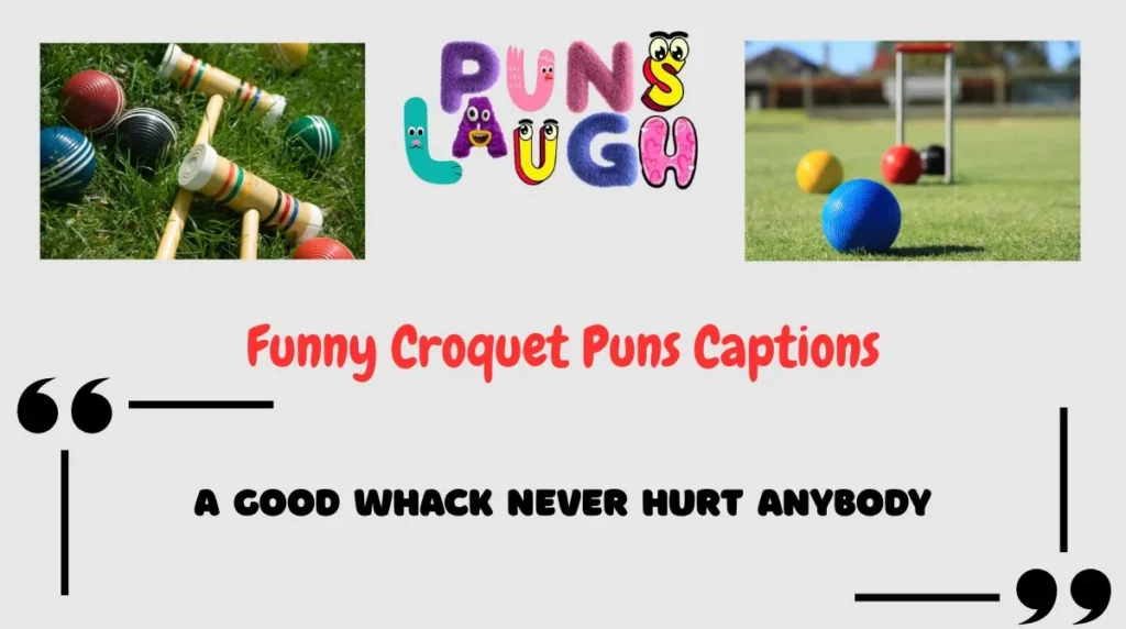 Funny Croquet Puns Captions