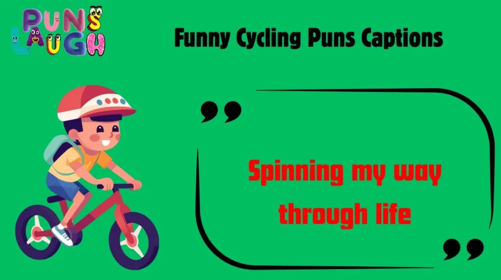 Funny Cycling Puns Captions