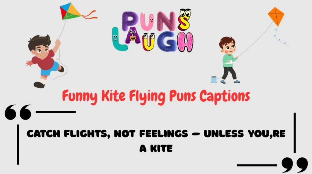 Funny Kite Flying Puns Captions