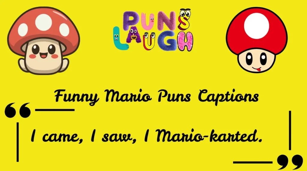 Funny Mario Puns Captions
