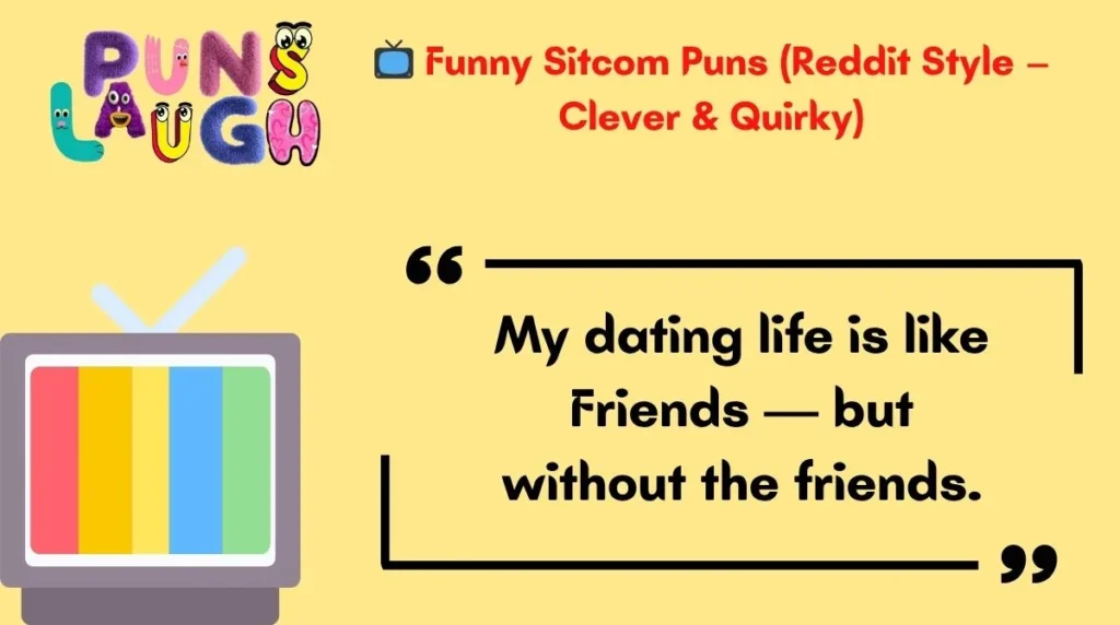  Funny Sitcom Puns (Reddit Style – Clever & Quirky)