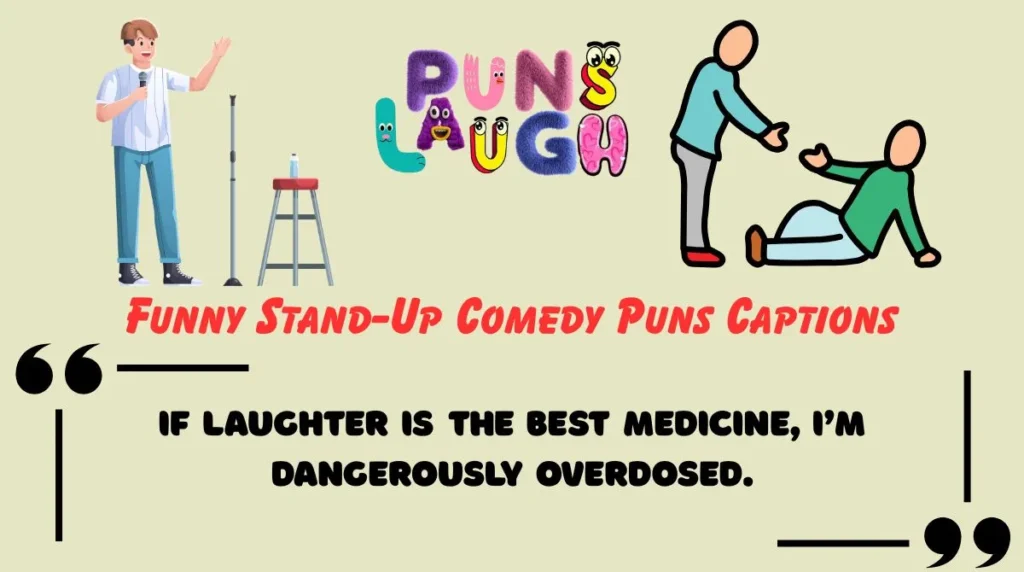 Funny Stand-Up Comedy Puns Captions