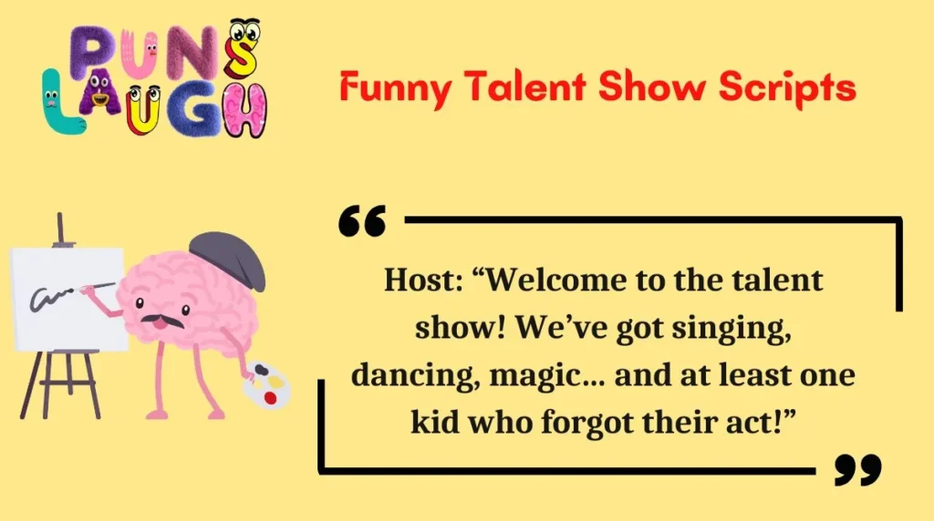 Funny Talent Show Scripts 