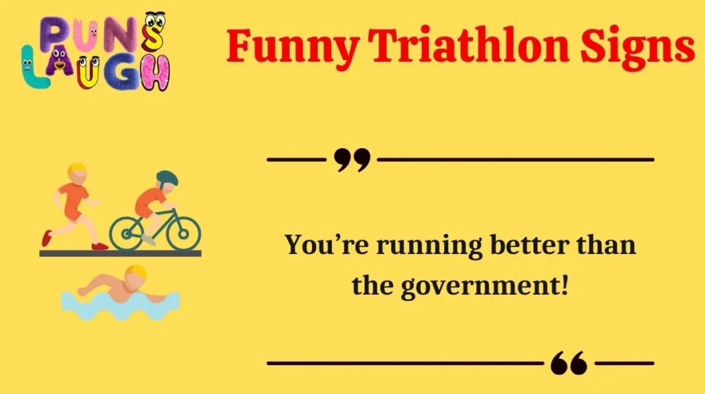 Funny Triathlon Signs