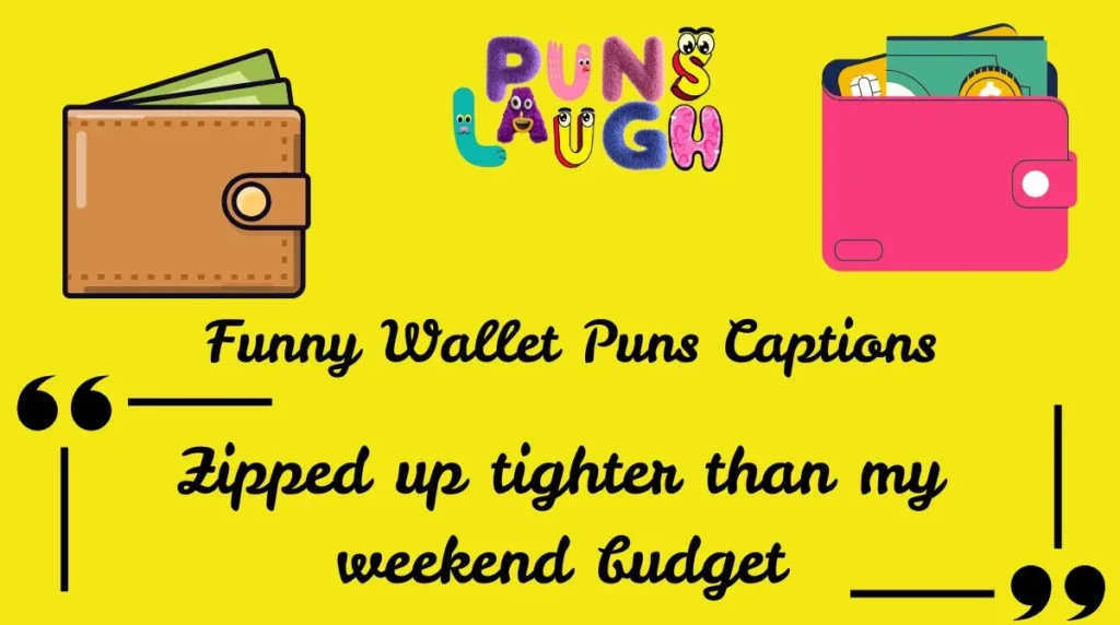 Funny Wallet Puns Captions
