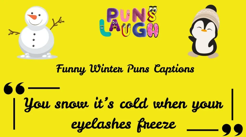  Funny Winter Puns Captions