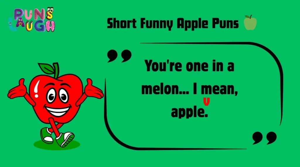 Short Funny Apple Puns 