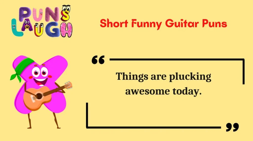 Short Funny Guitar Puns