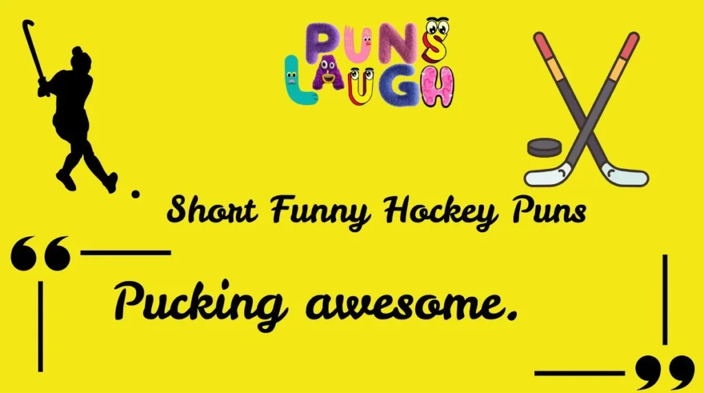 Short Funny Hockey Puns