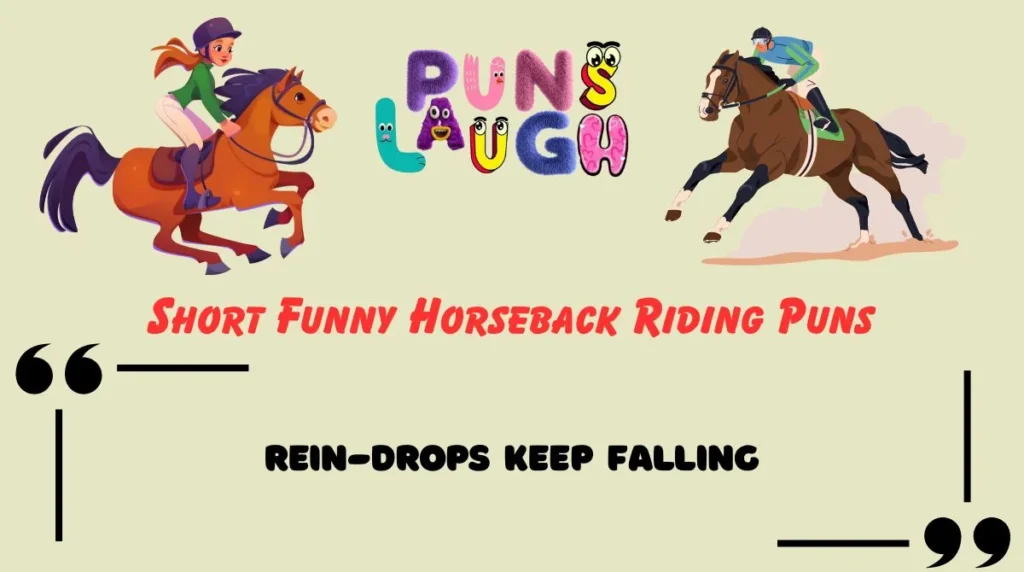 Short Funny Horseback Riding Puns