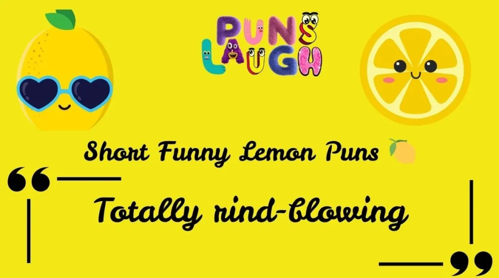 Short Funny Lemon Puns 