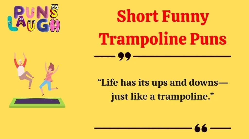 Short Funny Trampoline Puns