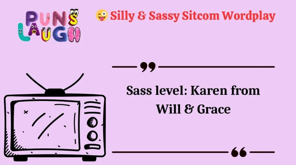  Silly & Sassy Sitcom Wordplay