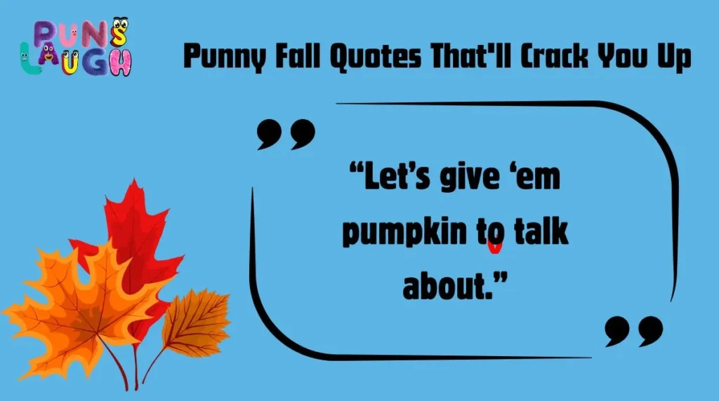 Witty Fall Puns for Social Media