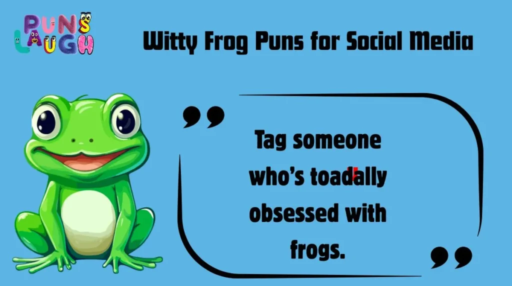 Witty Frog Puns for Social Media 