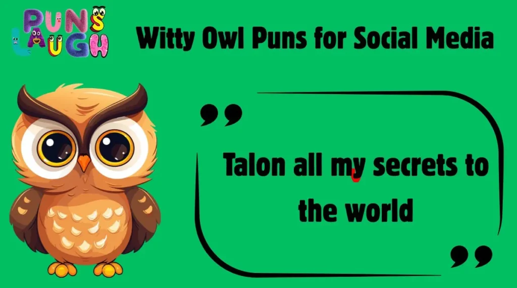 Witty Owl Puns for Social Media