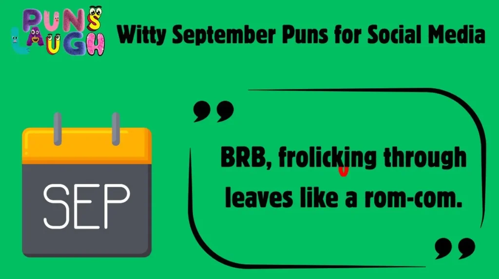 Witty September Puns for Social Media 