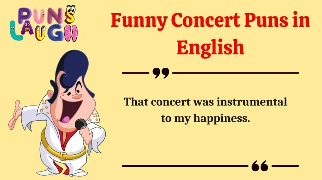 Funny Concert Puns in English